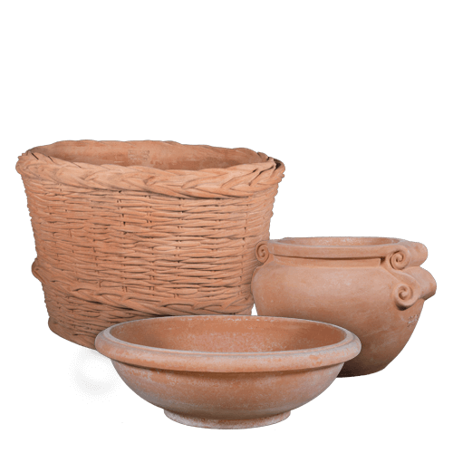 Ovals, Bowls, Caspo & Finials – Terra Cotta Pots